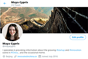 Maya Cypris Personal Twitter account